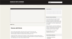 Desktop Screenshot of danceswithwords.com